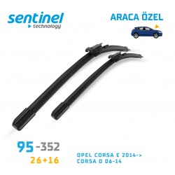 Araca Özel Silecek Takımı Opel Corsa E 2014->, Corsa D 06-1426" 16" 95-352